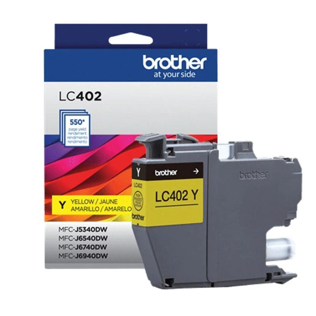 Cartucho de Tinta Brother LC402Y Amarillo 550 Página(s) MFC-J5340DW, MFC-J6540DW
