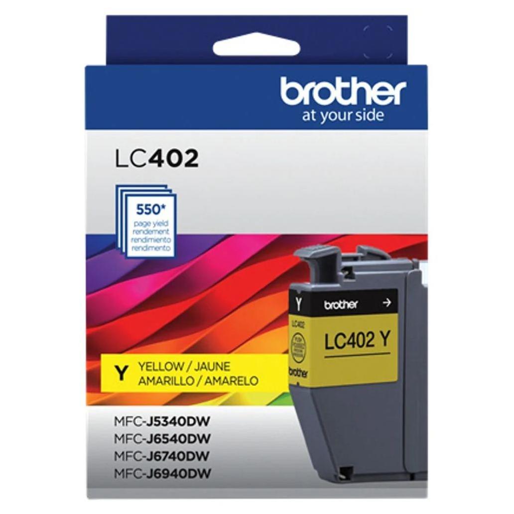 Cartucho de Tinta Brother LC402Y Amarillo 550 Página(s) MFC-J5340DW, MFC-J6540DW