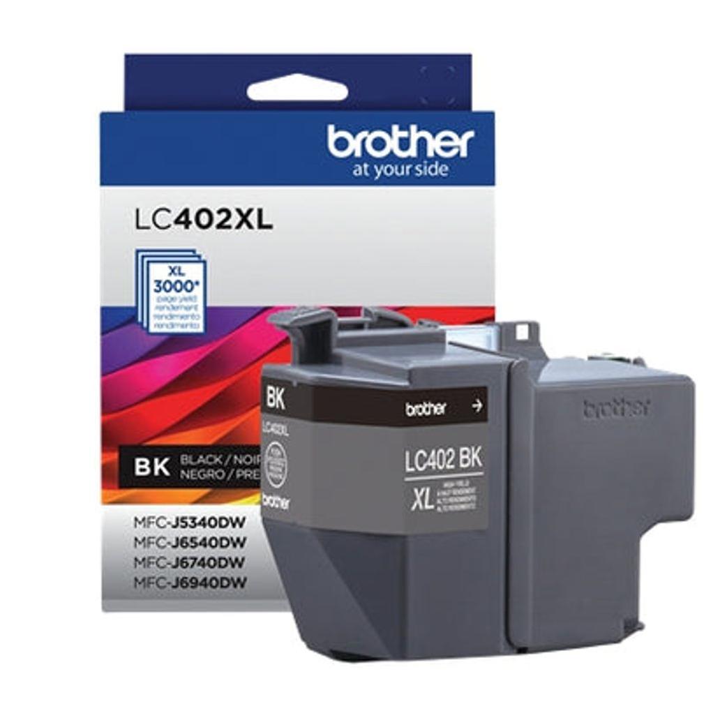 Cartucho de Tinta Brother LC402XLBK Negro 3000 Pagina(s) CJ6940DW, MFC-J6540DW