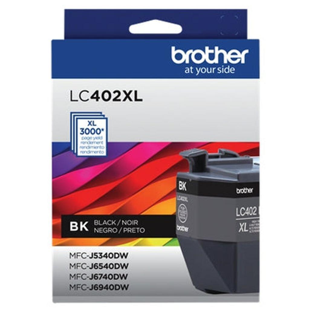 Cartucho de Tinta Brother LC402XLBK Negro 3000 Pagina(s) CJ6940DW, MFC-J6540DW