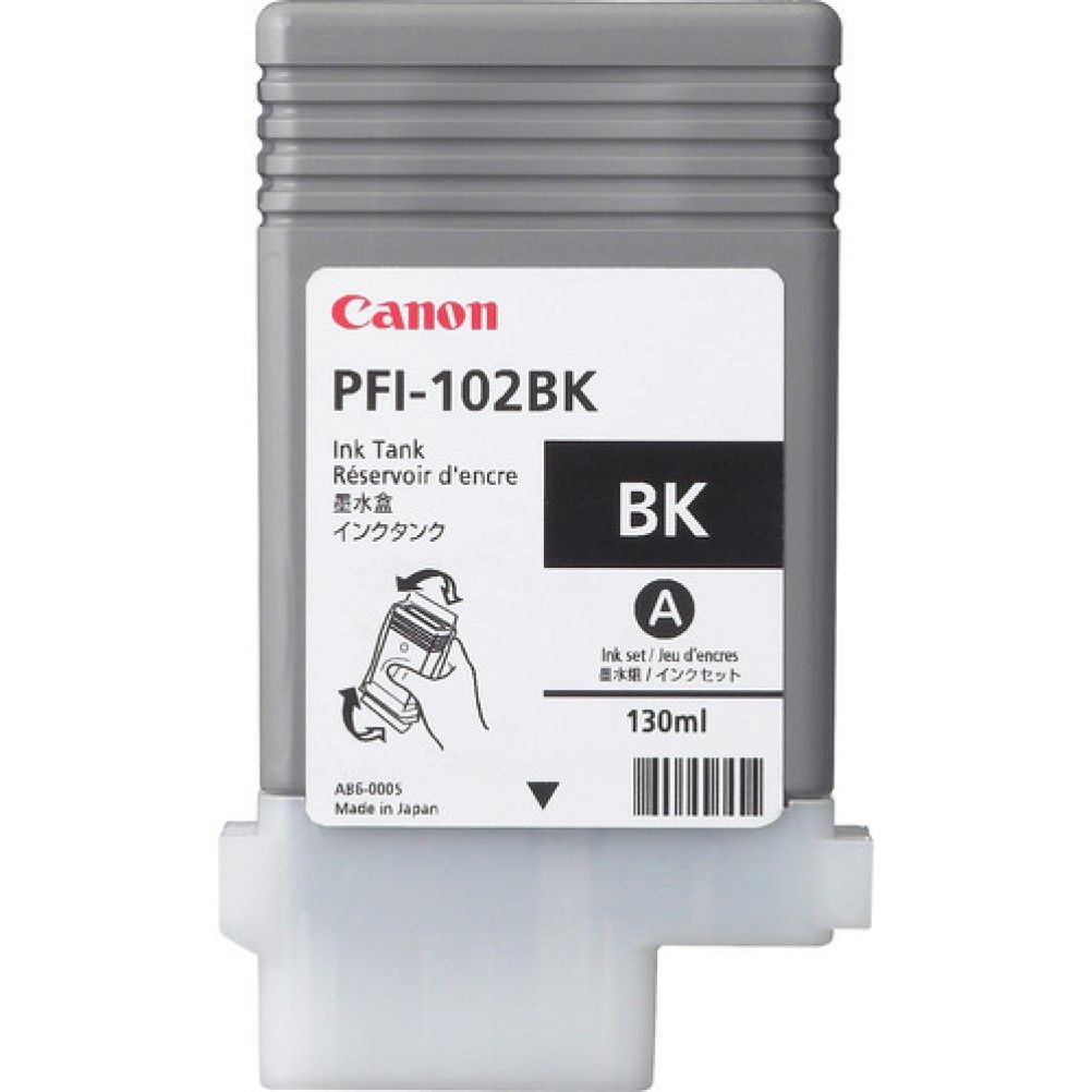 Cartucho de Tinta Canon PFI-102BK Negro imagePROGRAF iPF500, iPF510