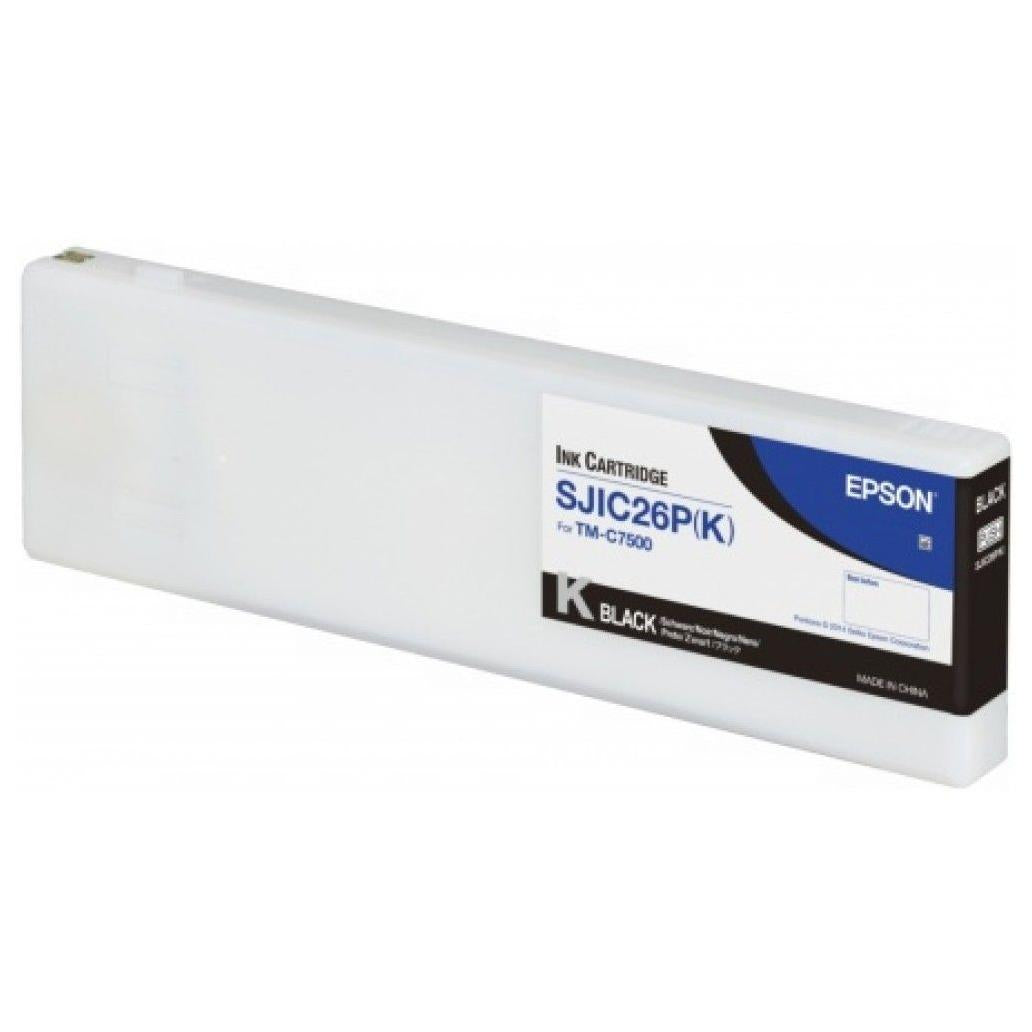 Cartucho de Tinta para Impresora Epson SJIC26P(K) Negro ColorWorks C7500