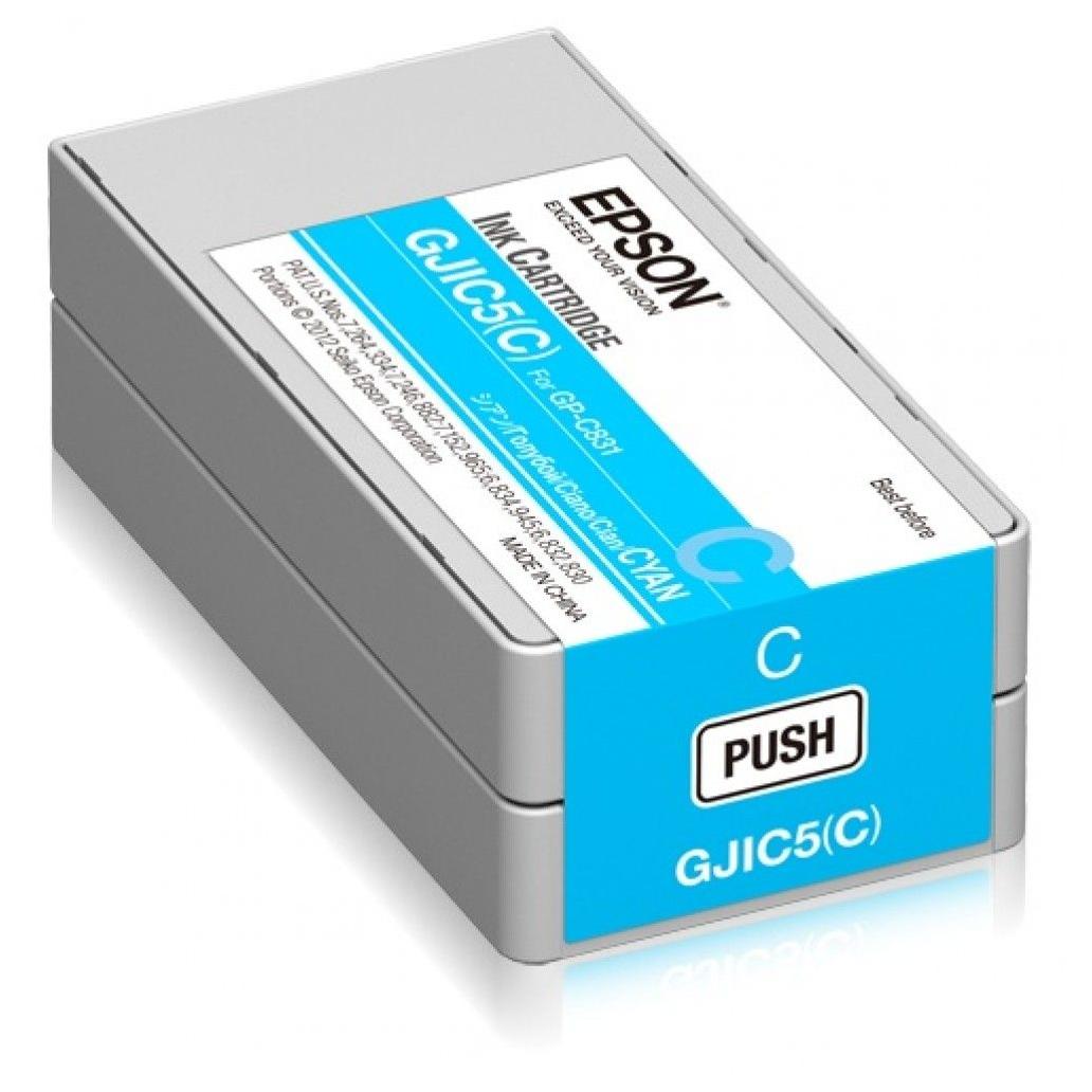 Tinta Para Impresora Cartucho Epson Gjic5(C) Cyan, 32.5Ml, C13S020564