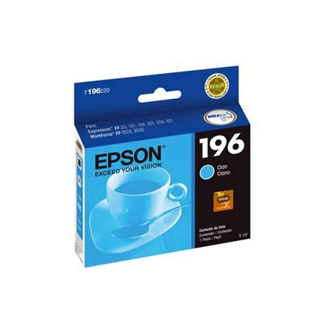TINTA EPSON 196 - CIAN - 5ML T196220-AL
