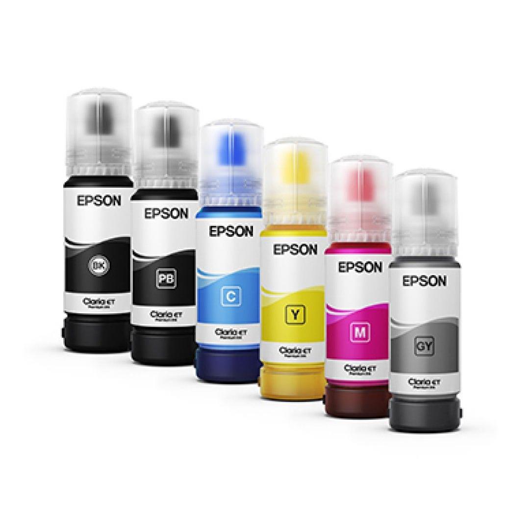 Tinta para Impresora Epson T555 Magenta EcoTank L8180, L8160