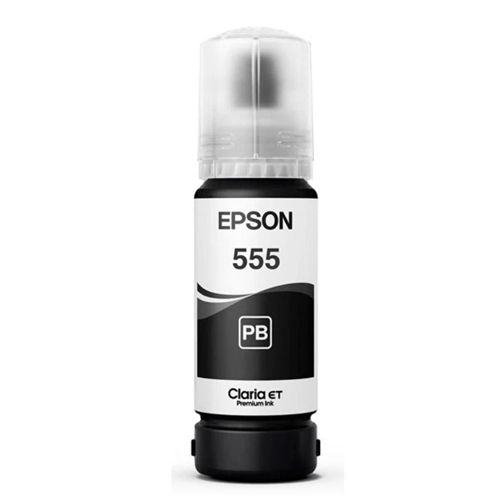 Tinta Epson T555 Negro EcoTank L8180, L8160