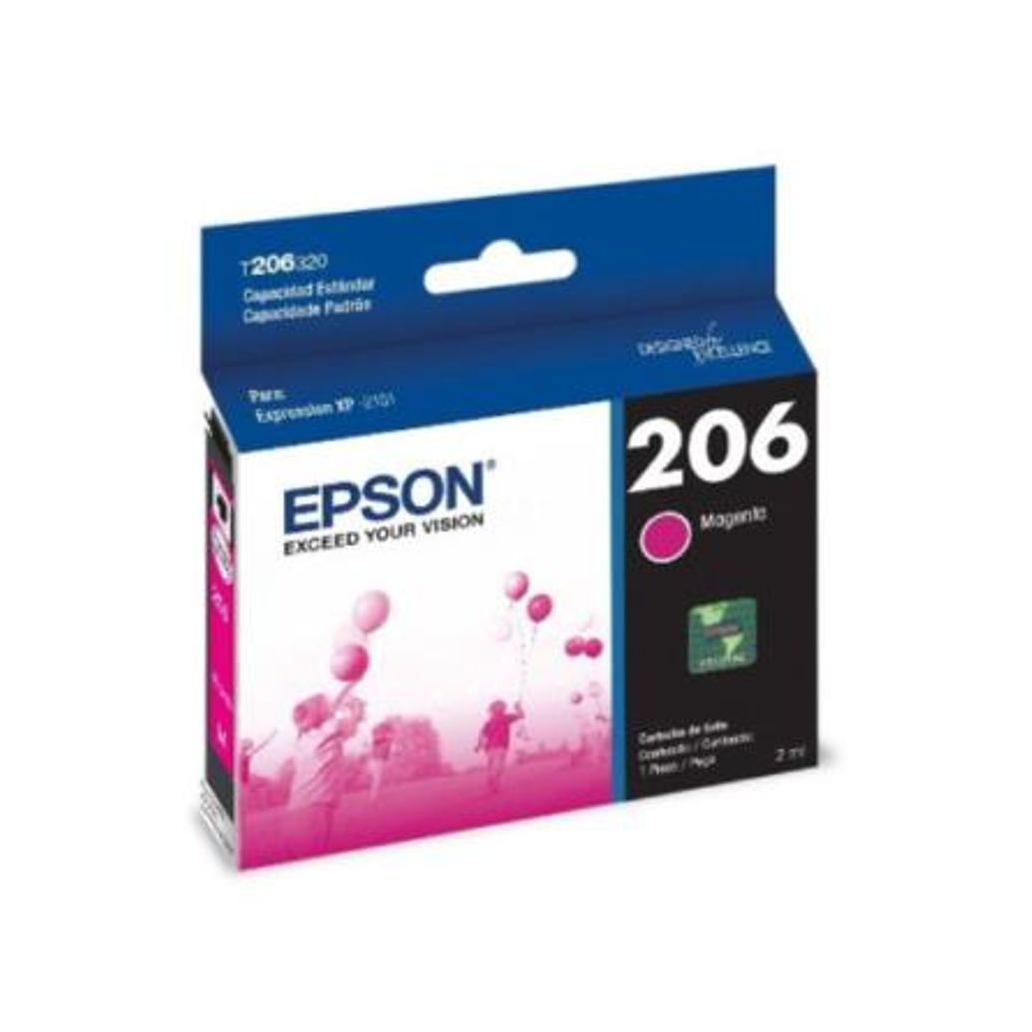 Cartucho de Tinta para Impresora Epson 206 Magenta 200 Pagina(s) Expression XP-2101