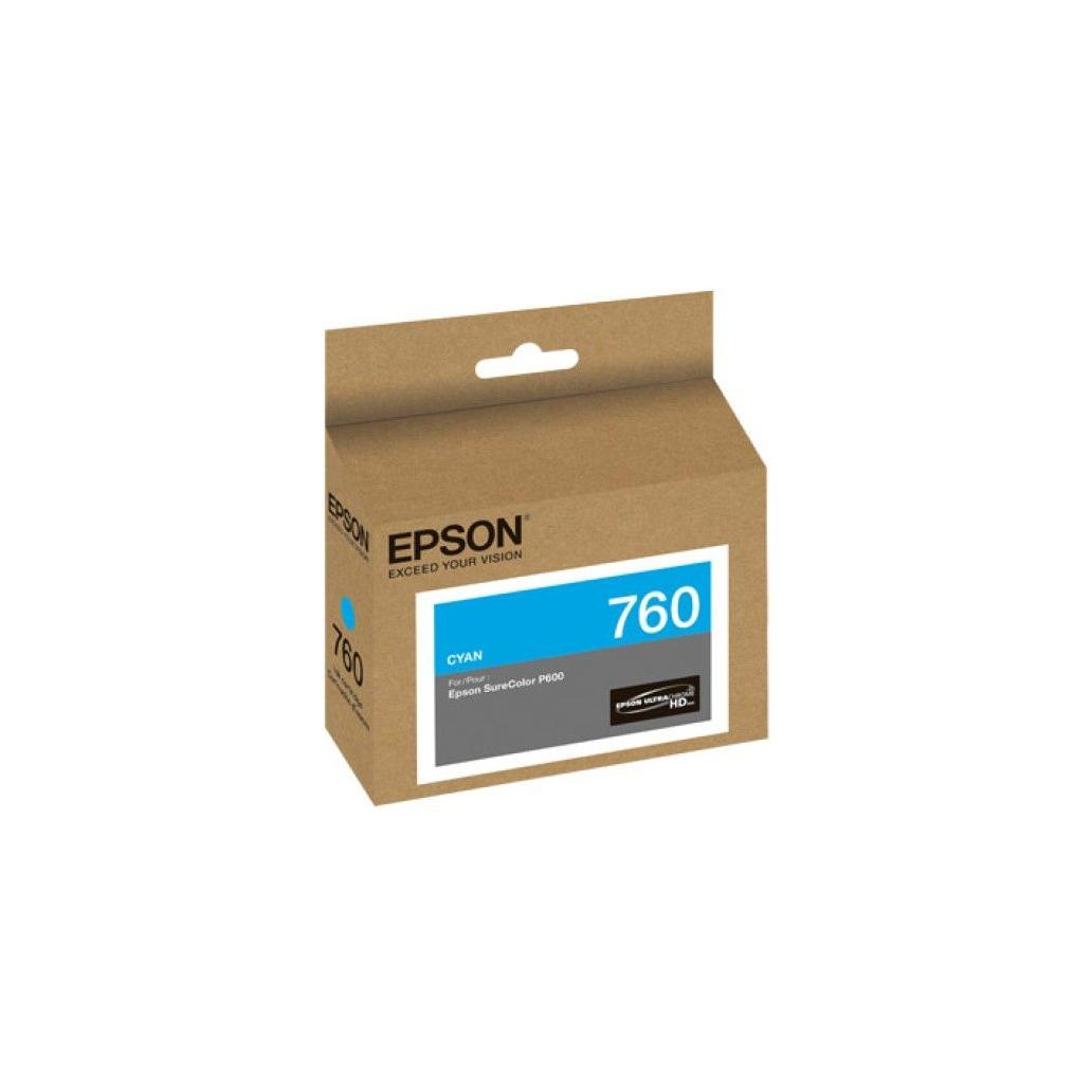 Cartucho de Tinta para Impresora Epson T760 Cian SureColor Photo P600