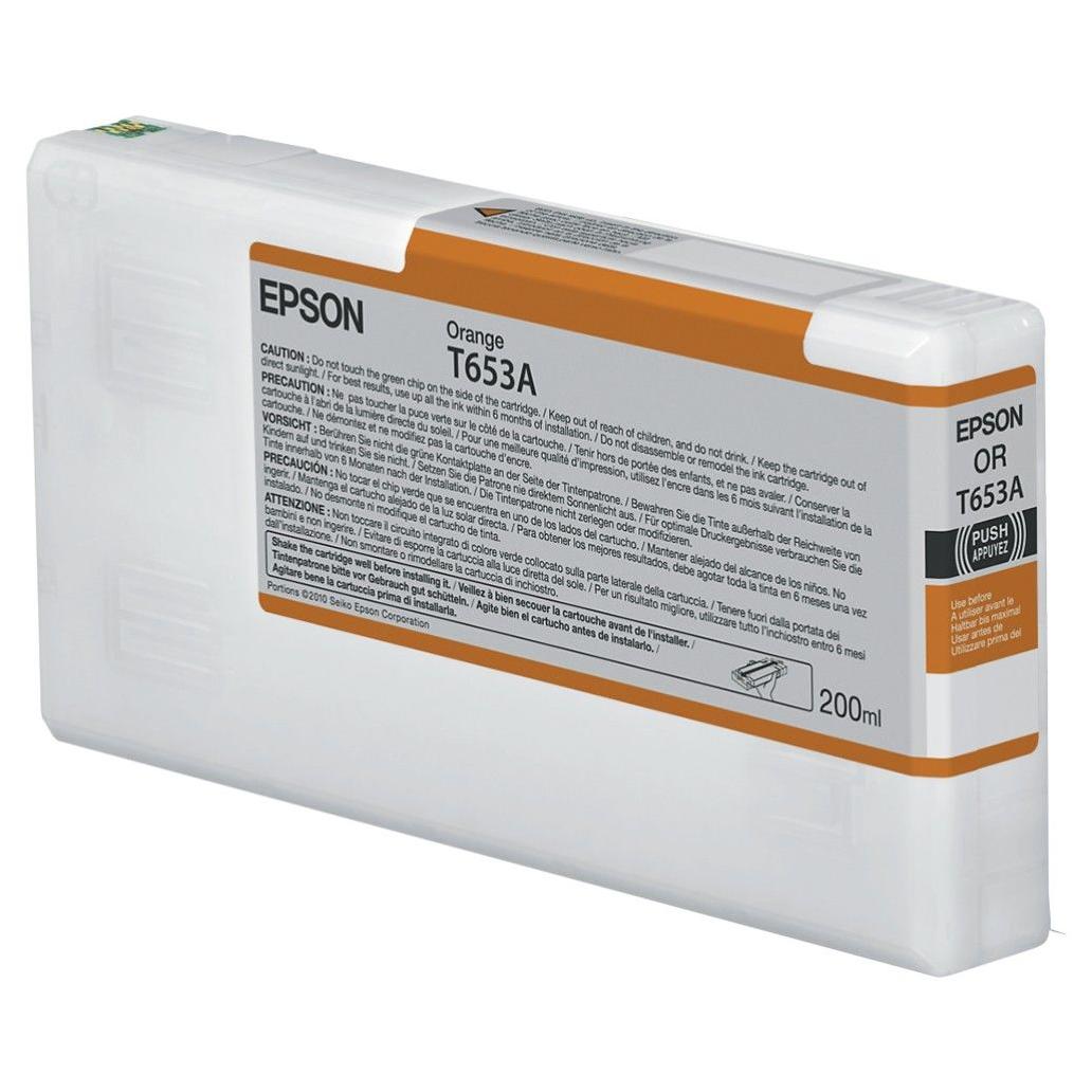 Cartucho de Tinta para Impresora Epson T653A Naranja Stylus Pro 4900