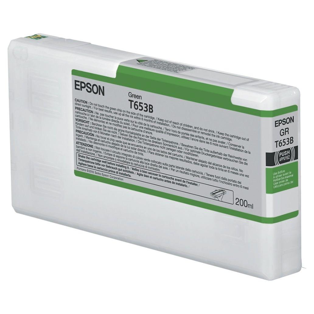 Cartucho de Tinta para Impresora Epson T653B Verde Stylus Pro 4900