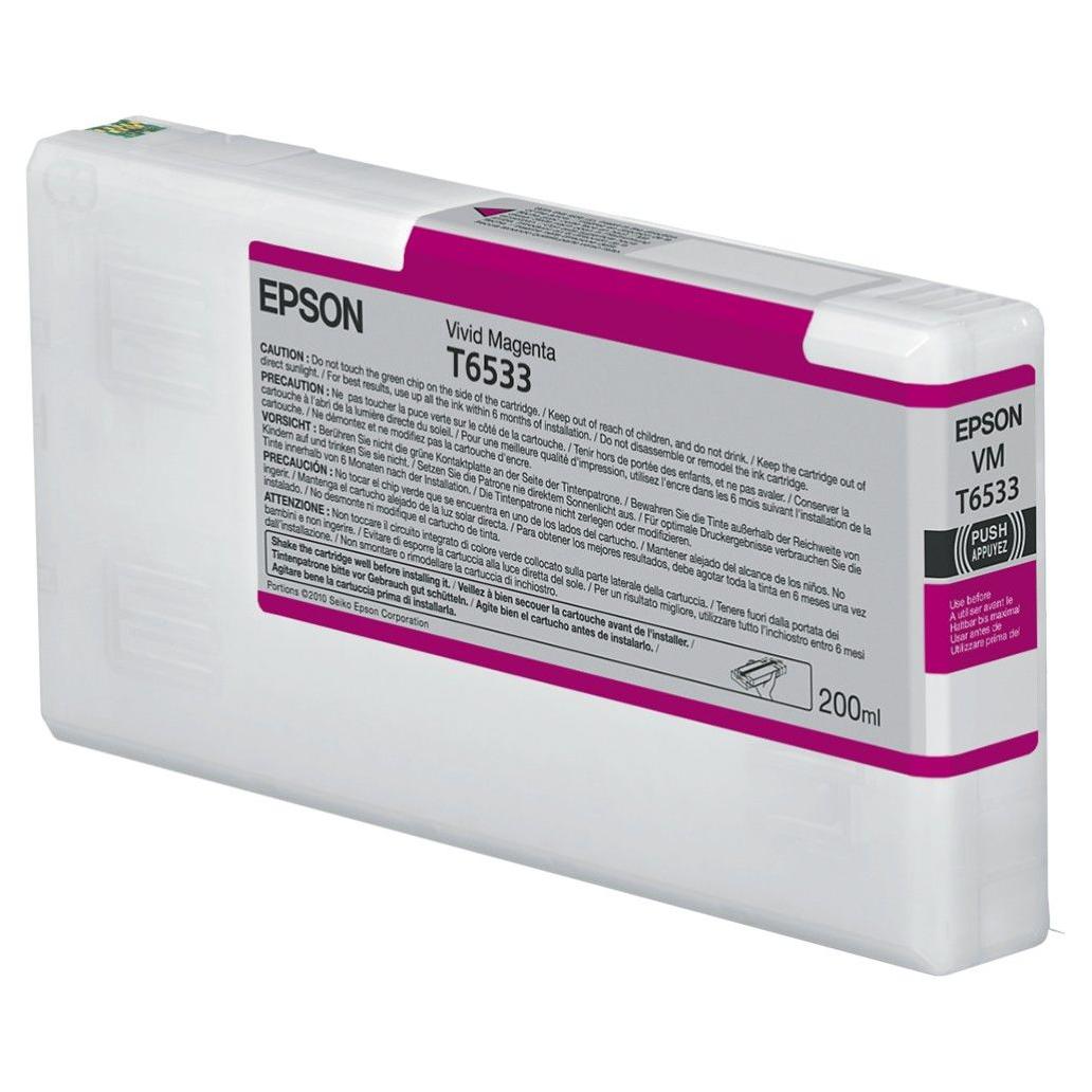 Cartucho de Tinta para Impresora Epson T6533 Vivid Magenta Stylus Pro 4900