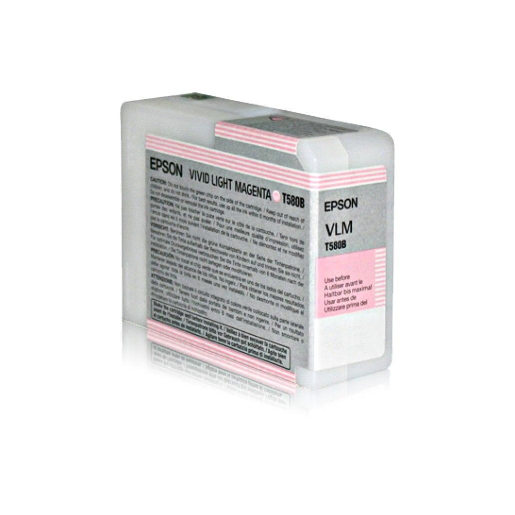 Cartucho de Tinta para Impresora Epson T580B00 Magenta Claro Stylus Pro 3880
