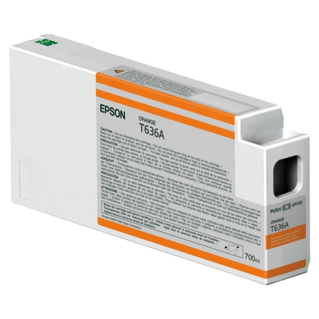 Cartucho de Tinta para Impresora Epson T636A00 Naranja Stylus Pro 7890, 7900