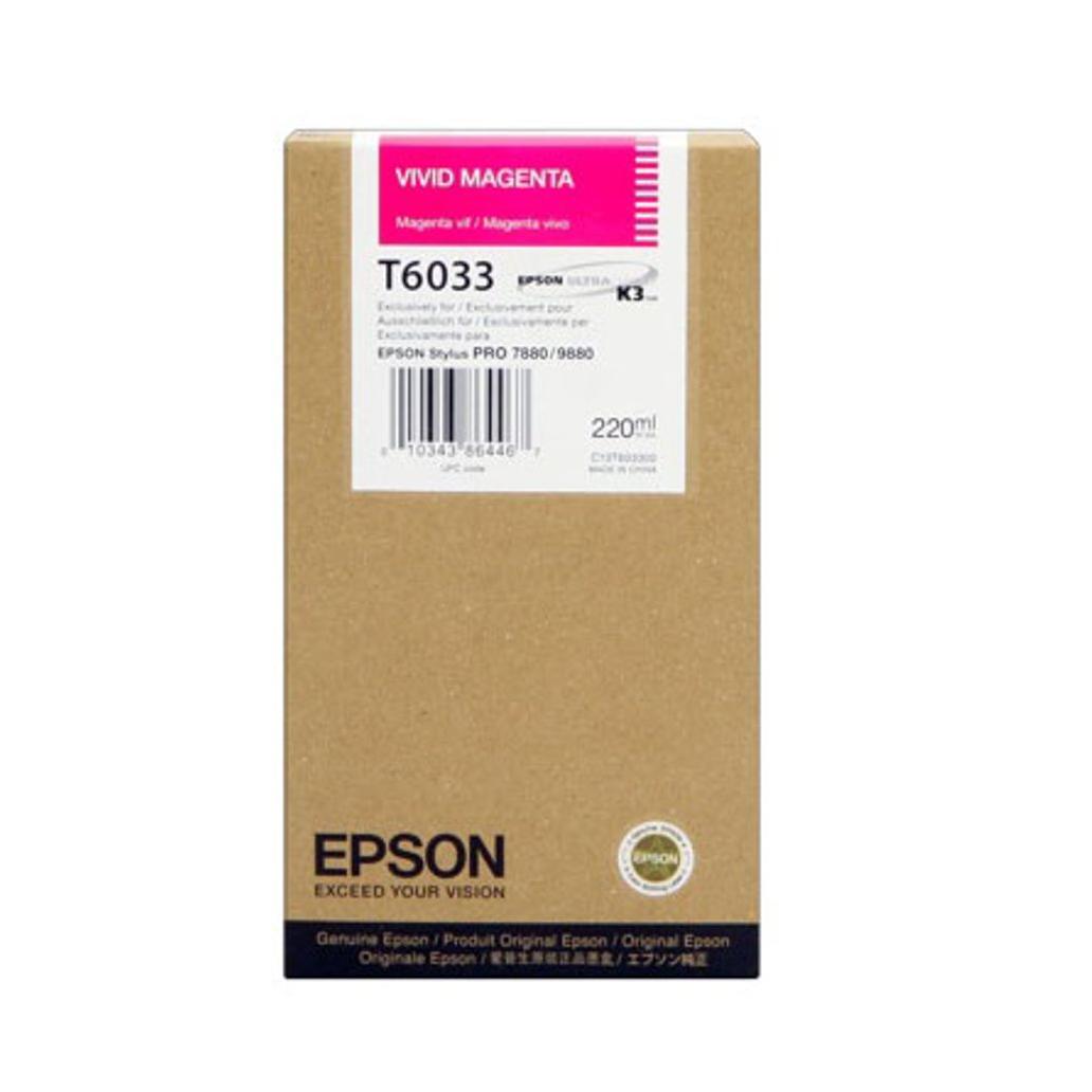 Cartucho de Tinta Epson t603300 magenta claro stylus pro 7880 9880