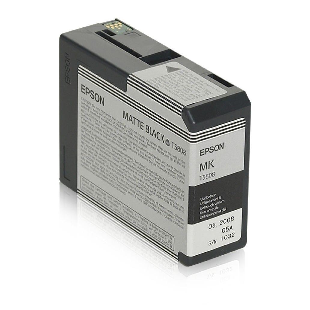 Cartucho de Tinta para Impresora Epson T580800 Negro Mate Stylus Pro 3880, Pro 3800