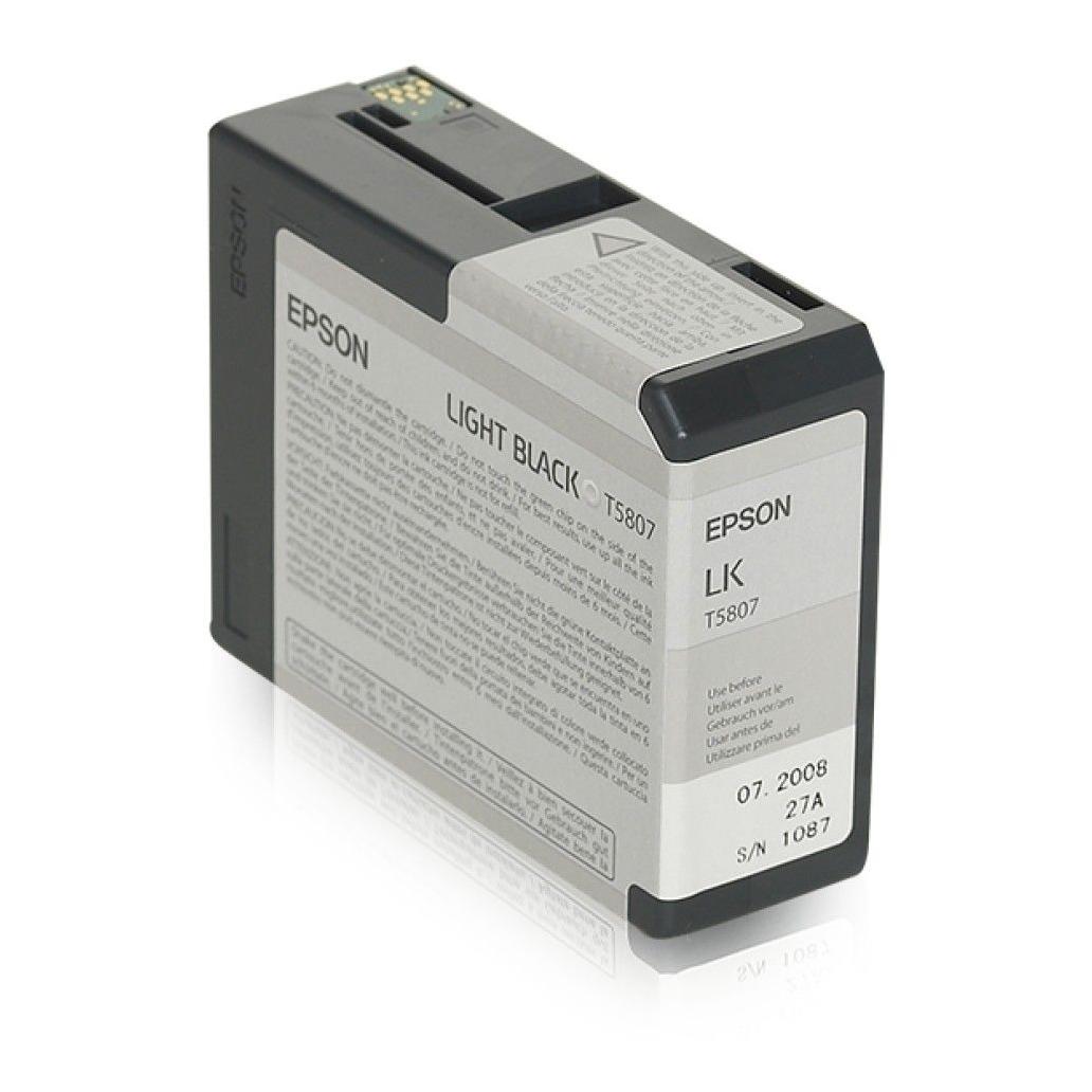 Cartucho de Tinta para Impresora Epson T580700 Negro Claro Stylus Pro 3800, Pro 3880