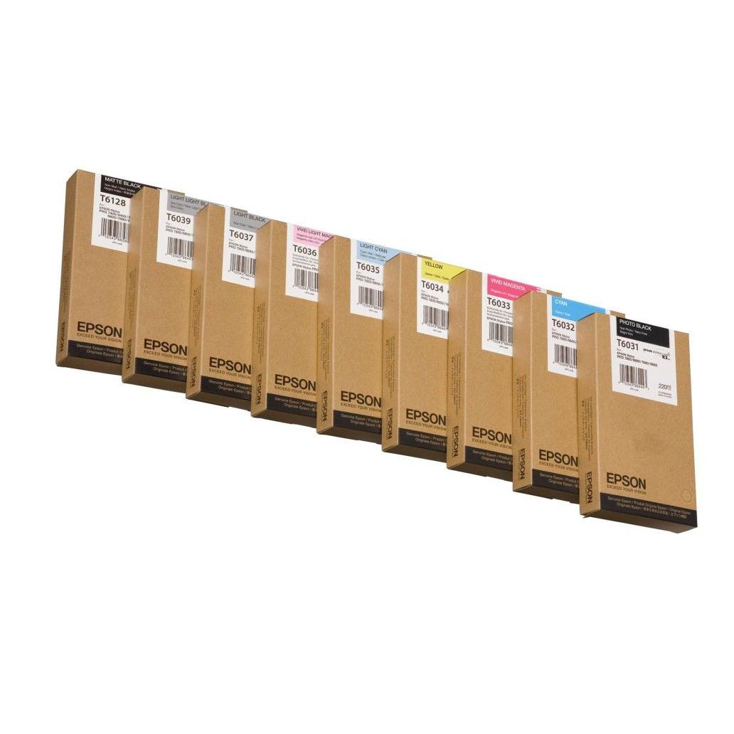 Cartucho de Tinta Epson t603900 negro claro claro stylus pro 7880 9880