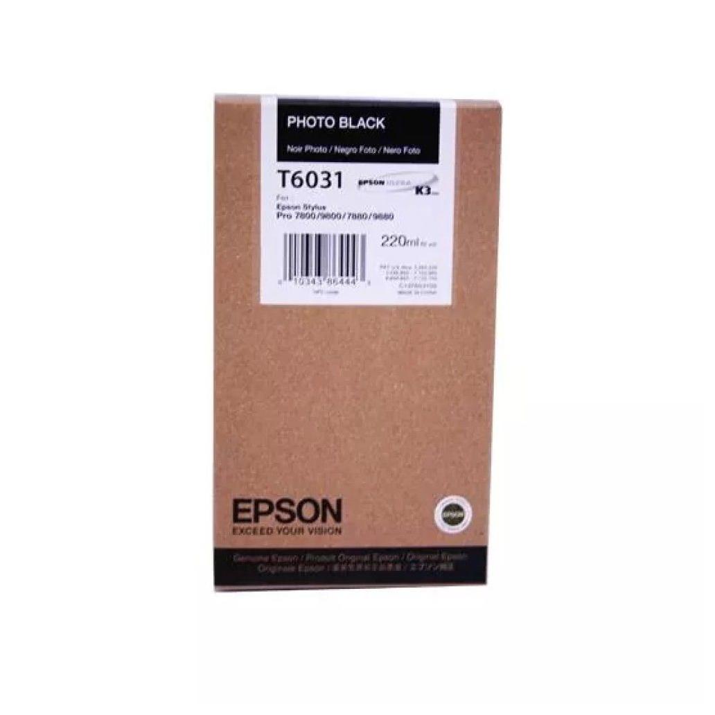 Cartucho de Tinta Epson T6031 Foto Negro Stylus Pro 7880/9880