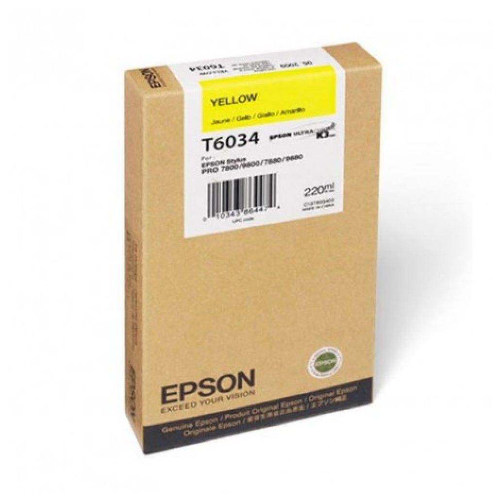 Cartucho de Tinta Epson t603400 amarillo stylus pro 7880 9880