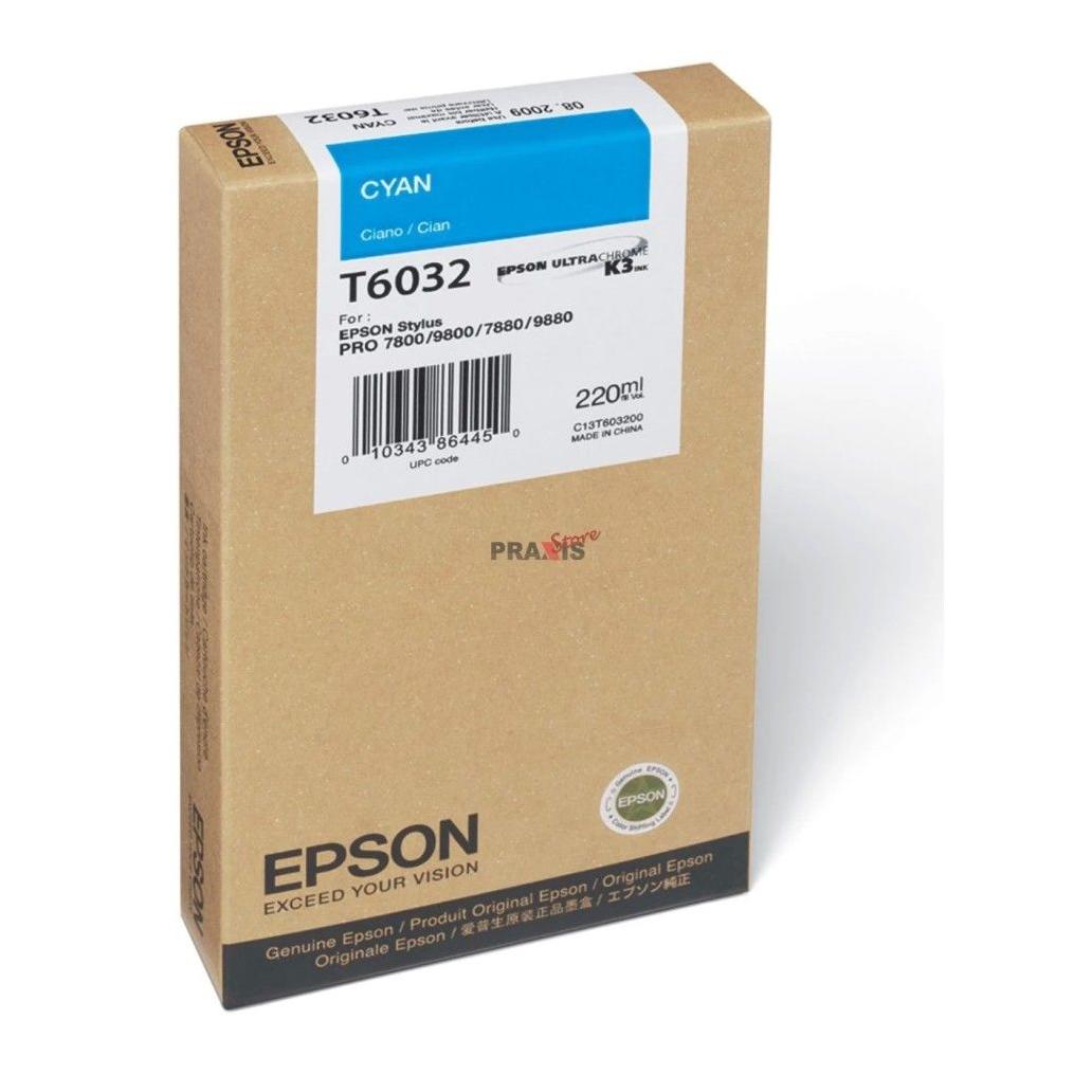 Cartucho de Tinta Epson t603200 cian stylus pro 7880 9880