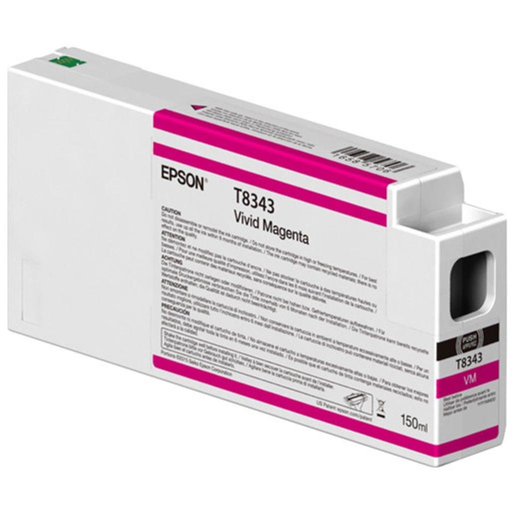 Cartucho de Tinta para Impresora Epson T834300 Magenta Vivo SC-P6000, P7000