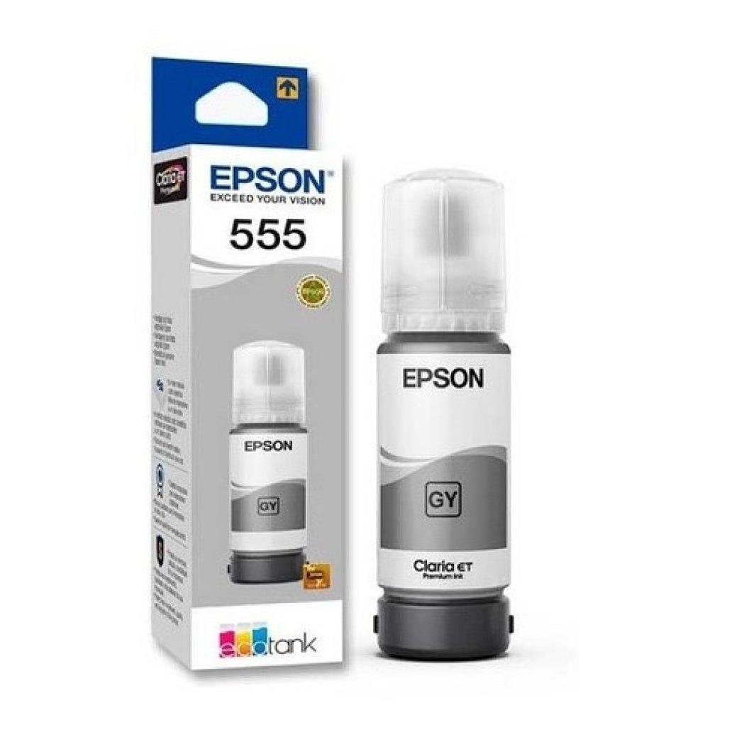 Tinta Epson T555 Gris Claro EcoTank L8180, L8160