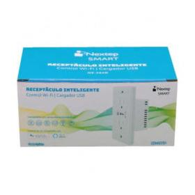 Nextep Tomacorriente NE-264D, 2 Enchufes, 1x USB-A, Blanco