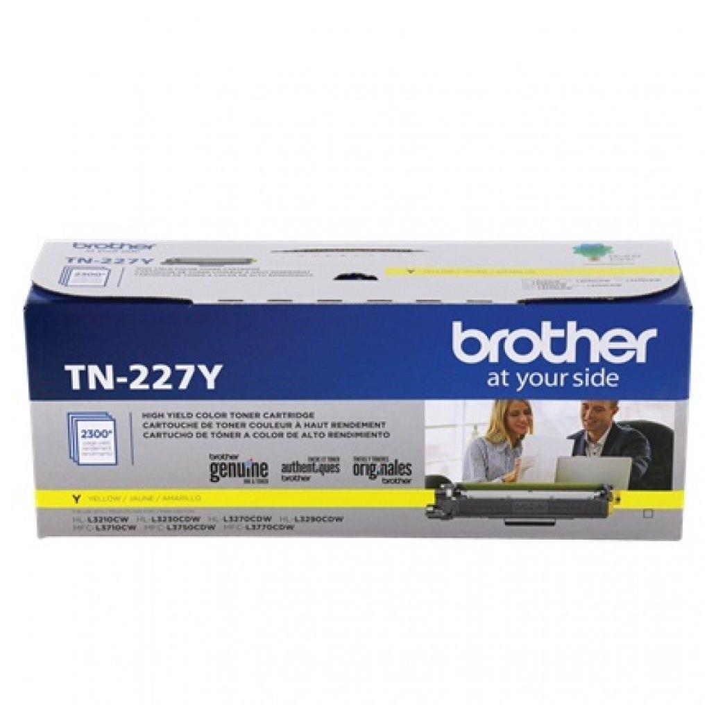 TÓNER BROTHER TN227Y ALTO RENDIMIENTO AMARILLO, 2300 PÁGINAS