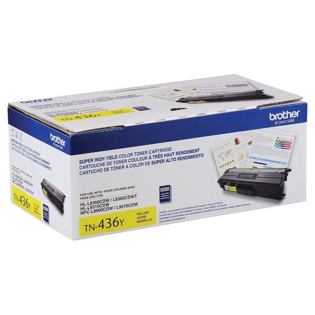 Cartucho de Tóner Brother TN-436Y Amarillo 6500 Página(s) HL-L8360CDW, MFC-L9570CDW