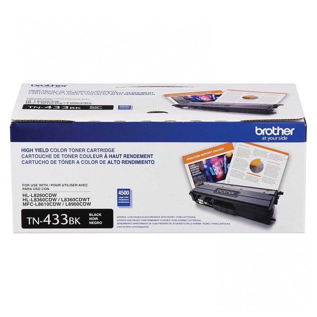 Brother TN-433BK cartucho de tóner Original Negro 1