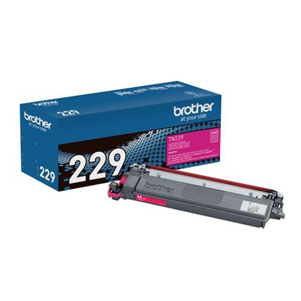 Cartucho de Tóner Brother TN229M Color Magenta Rendimiento 1200 Página(s) Compatible con HL-L3220CDW, HL-L3280CDW