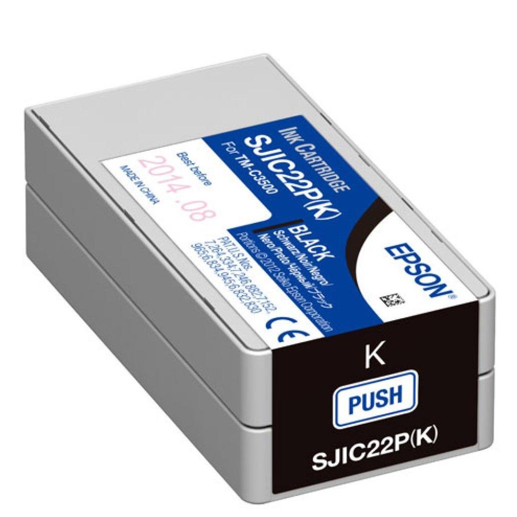 Cartucho de Tinta Epson sjic22p negro colorworks c3500 Epson tm c3500