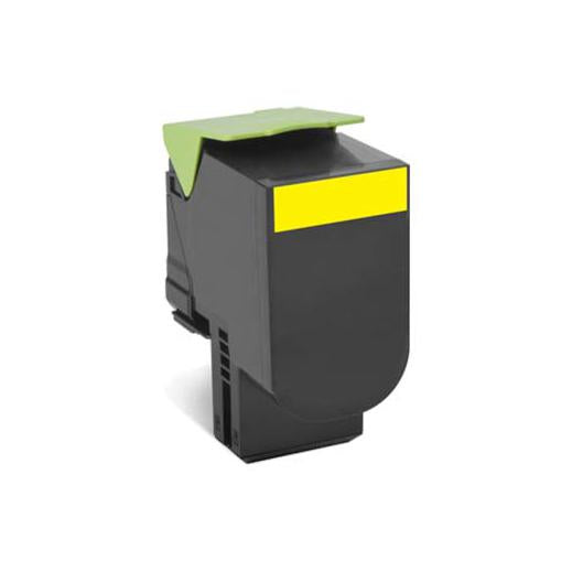 Tóner Lexmark 70C80Y0 Amarillo, 1.000 Páginas