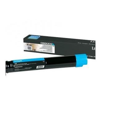 Tóner Lexmark C950X2CG Cian, 24.000 Páginas