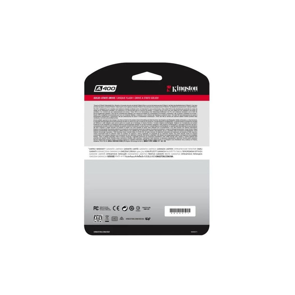 Disco Sólido Ssd Interno Kingston Sa400s37/480g 480gb Negro.