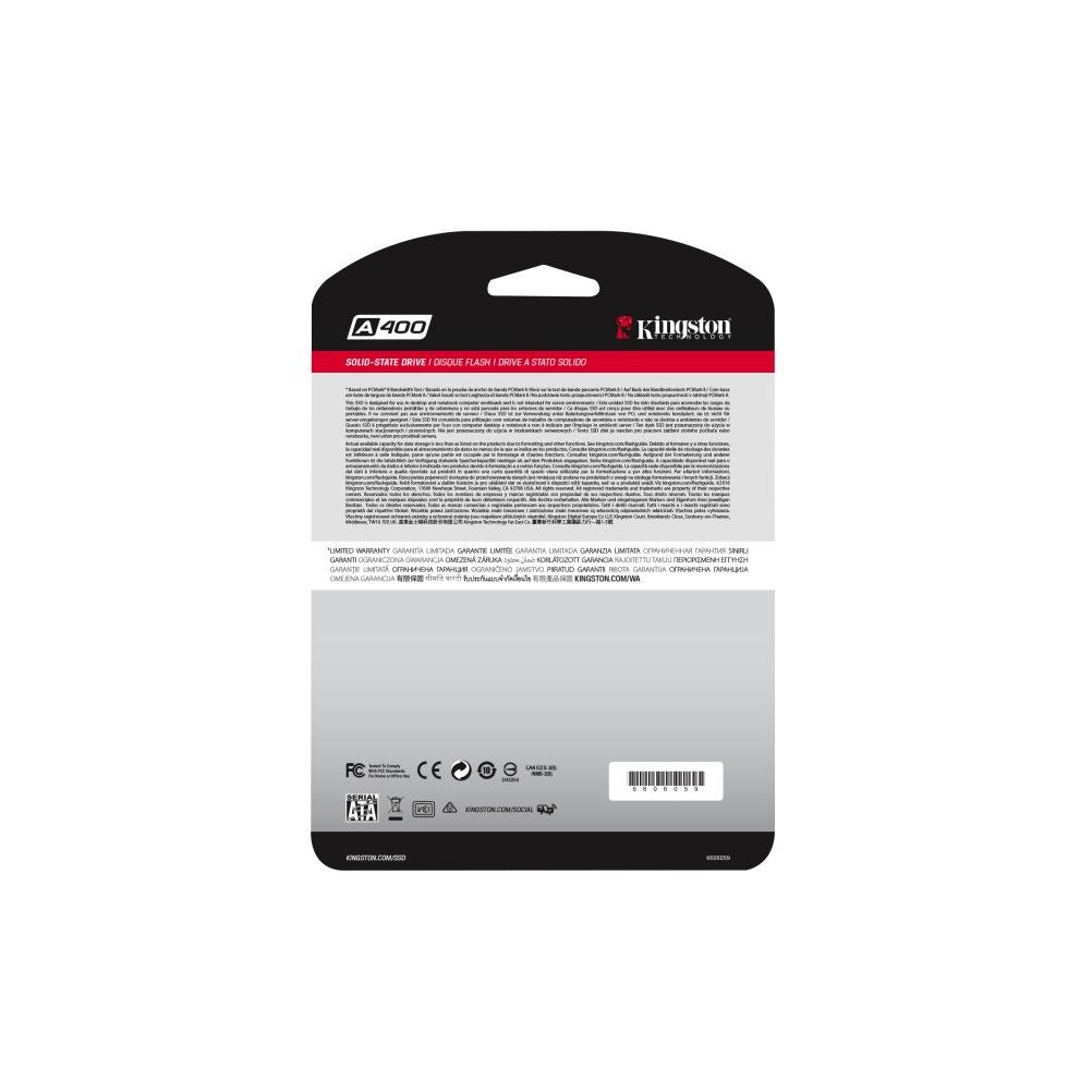 Disco Sólido Ssd Interno Kingston Sa400s37/240g 240gb Negro.