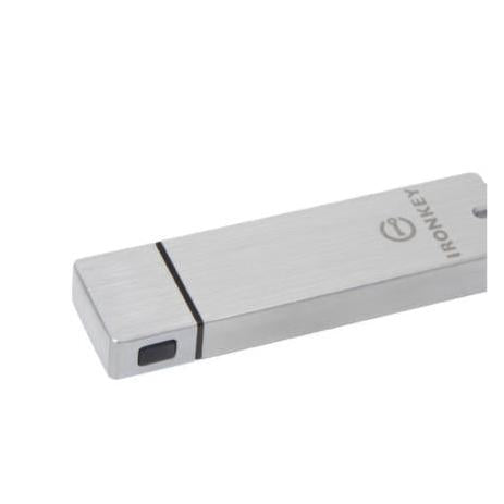 Memoria USB Kingston IronKey S1000 Flash 32GB Encriptado Criptochip Integrado Color Plata