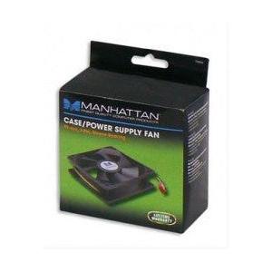 Ventilador Manhattan 3-pin para PC, 80mm, 2500RPM, Negro