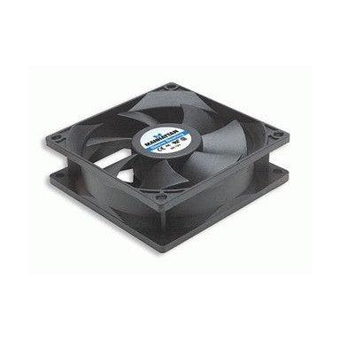 Ventilador Manhattan 3-pin para PC, 80mm, 2500RPM, Negro