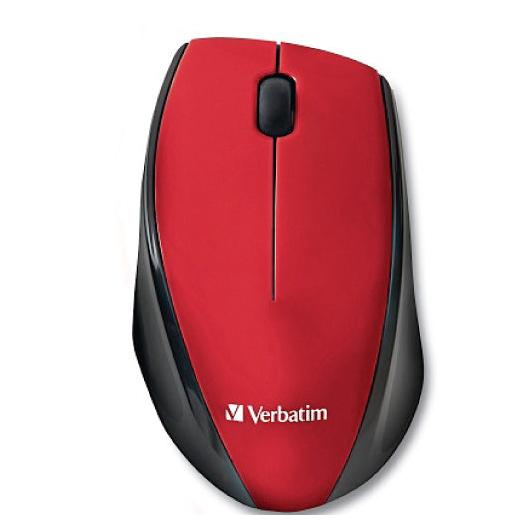 Mouse Verbatim Óptico Multi-Trac LED Azul, Inalámbrico, Rojo